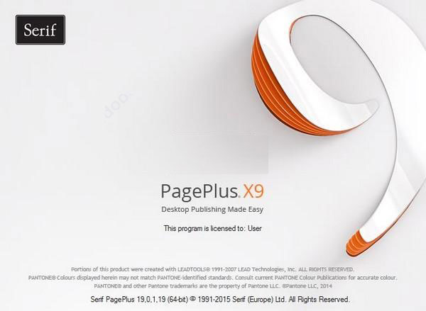 Serif PagePlus X9V6.3.5